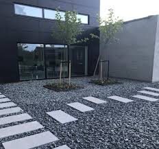 Black Basalt Gravel Landscaping Online Landscape Design Modern Landscaping