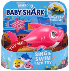 Baby bath toy shower water toys shark and lobster clip simulation of catching fish interactive educational toys sand beach toys. Zuru Robo Alive Pinkfong Yellow Baby Shark Sing And Swim Bath Toy New Film Tv Spielzeug