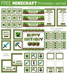 Minecraft Happy Birthday Card Printable Free Minecraft Party Printable Downloads Minecraft Party Printables Minecraft Birthday Minecraft Party Supplies