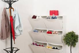 Amazing gallery of interior design and decorating ideas of shoe cabinet in closets, dens/libraries/offices, laundry/mudrooms by elite interior designers. Shoe Cabinet With Footwear In Room Stock Photo Image Of Corridor Compartments 134505226