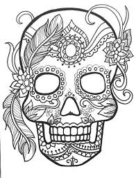 To paint the sweets, you will have to use your crayons. 45 Coloring Pages Sugar Skulls And Other Types Of Skulls Ideas Coloring Pages Skull Coloring Pages Skull Art