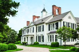 Blue And White Home A Blog Devoted To Interiors Classic House White Houses American Houses