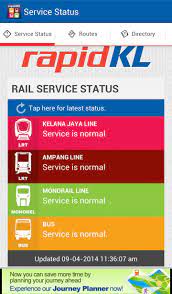 Rapid kl just need to improve the journey planner with time duration. Rapidkl For Android Apk Download