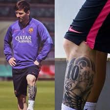 The tattoo itself is not much to look at and many responded to this tattoo, criticizing the artist on already sporting a tattoo of his mother on his left shoulder which he had inked in 2011, his next. Mouau E Lionel Messi Show Off His New Tattoo Lionel Messi Messi Leo Messi