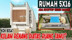 Denah rumah sederhana berbahan dinding dan lantai dari kayu ini menunjukkan adanya 4 kamar, 1 kamar utama dengan kamar mandi dalam. Ide Desain Rumah