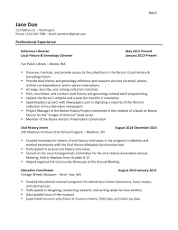 library resume hiring librarians