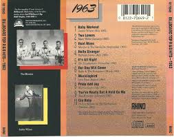 Cd Album Various Artists Billboard Top R B Hits 1963