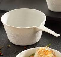 SUGARCANE PULP DISPOSABLE MINI DISHES - SAUCE POT