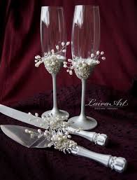 Personalized Wedding Glasses Toasting Flutes Silver Glasses Etsy Wedding Glasses Wedding Knife Set Wedding Cake Knife Set