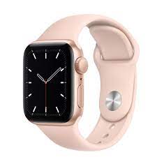 Rose gold pink apple watch. Apple Watch Se Gps 40mm Gold Aluminum Case With Pink Sand Sport Band Regular Apple Ae