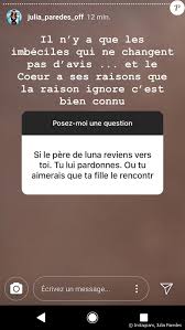 Sa déclaration d'amour à son chéri medhi alvès sur instagram. 4207469 Julia Paredes Instagram 23 Juillet 20 624 0 1 Gossip