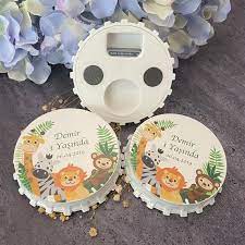 Safari Theme Magnet Bottle Opener Baby Shower Magnet Custom Print Bottle Opener Birthday Favors Safari Party Favors Baby Shower Bottle Baby Shower Magnets