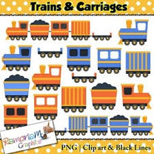 Trains Carriages Clip Art Set Ideal For Use On Classroom Homeschool Resources As Well As Posters And Other Displays Some Of The Trains Clip Art Art Art Set