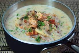 Wild Rice And Salmon Soup Recipe Recipe Salmon Soup Wild Rice Soup Healthy Wild Rice Recipes