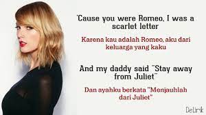 Love Story Taylor Swift Lirik Video Dan Terjemahan Youtube