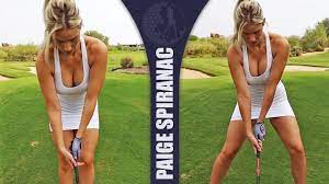 Her father was a former football player, her mother a professional ballet dancer, and her sister a stanford university track and field athlete. Paige Spiranac This Is My Favorite Shot To Hit In Golf And Is Actually Pretty Easy Youtube