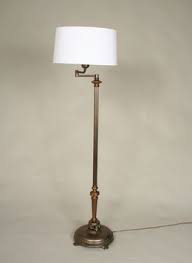 Tobusa traditional floor lamp, classic standing lamp with bronze fabric shade, vintage elegant tall pole lamp for living room bedroom office reading, rustic upright floor lights. Vintage Swing Arm Floor Lamp C 1945 Swing Arm Floor Lamp Lamp Floor Lamp
