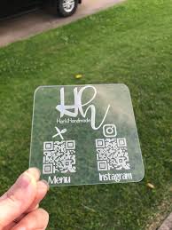 Place your menu qr codes on each of your restaurant tables, or on your bar counter, or outside your store window so waiting customers can see your menu beforehand. Qr Scan Code Table Top Plaque For Menu Touch Less Menu Germ Free Menu Mounted Or With Stand For Restaurants Coding Restaurant Menu Design Menu Restaurant