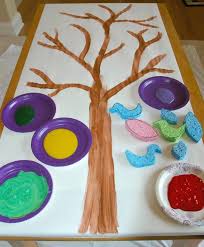 Bird Activities For Preschoolers Giant Sponge Stamping Art Preschool Art Projects Bird Crafts Preschool Preschool Art