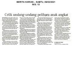 Ada putra sang penjual cilok dan aulia pemulung. Portal Jpn Celik Undang Undang Pelihara Anak Angkat