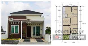 Untuk tipe yang kedua memiliki luas selahan yaitu 4x16,5 dengan luas. Gambar Denah Rumah Ukuran 6x13 Desain Rumah Minimalis