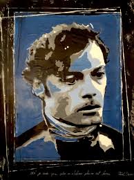 Patrick Dewaere by Marion Moulin (2022) : Painting Acrylic, Collage