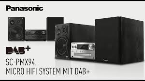 .dock/cd player/radio and remote control, refurbished: Sc Pmx94 Micro Hifi System Digitalradio Bluetooth Cd Panasonic