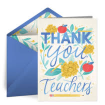 Maybe you would like to learn more about one of these? Free Teacher Day Ecards Teacher Thank You Notes Free Teacher Day Cards And Greetings Punchbowl