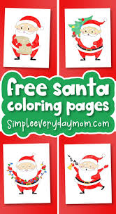 There's something for everyone from beginners to the advanced. Free Printable Santa Coloring Pages For Kids
