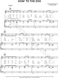 Amphibious zoo music — modern world 03:36. Tom Paxton Going To The Zoo Sheet Music In F Major Download Print Sku Mn0130004