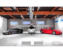 The Ultimate 2 Car Garage And A Spot For The Plane Garage Interior Garage Car Garage