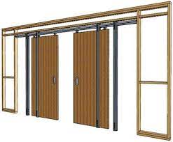 Pocket door frame includes the track, installation hardware and instructions. John Sterling Double Pocket Door Guide Kit At Menards