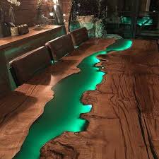 Epoxy Led Gruner Esstisch Epoxy Dinner Epoxy Green Table Homedecor Decor Decoration Diy Resin Table Wood Resin Table Resin Table Top