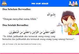 Doa Anak Shaleh Doa Sebelum Berwudhu