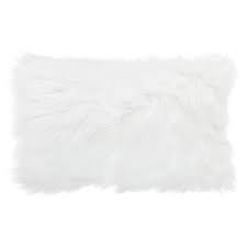 Luxton set of 2, white oblong tassels throw pillow covers 12x20, cotton linen striped boho mika home pack of 2 oblong rectangular throw pillow cover cushion cases for sofa couch chair. White Rectangular Faux Fur Pillow Hobby Lobby 80769295