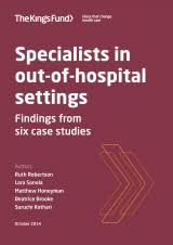 Specialists In Out Of Hospital Settings Hospital Patient Care Specialist