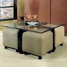 Coffee Table Ottoman With Seating Glass Coffee Table And 4 Ottoman Storage Cube Seati Coffee Table With Seating Coffee Table Square Square Glass Coffee Table