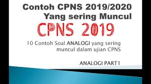 Tes kompetensi dasar adalah salah satu tahap seleksi penerimaan cpns 2017 yang dilakukan materi soal sinonim atau persamaan kata ini untuk menguji seberapa banyak perbendaharaan kata yang kita miliki. Contoh Soal Cpns Yang Sering Keluar Soal Analogi Padanan Kata Test Cpns 2019 2020 Youtube