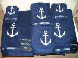 Now $144 (was $̶2̶0̶1̶) on tripadvisor: Ebay Sponsored New Nautica Anchor Admiral Blue 6 Pc Towels Set Nw Bath Hand Face Embroidered Towel Set Gray Towels Bath Towel Sets