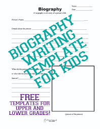 These resources are appropriate for a variety of grade levels, from kindergarten through high school. Biography Writing Template For Kids Squarehead Teachers