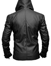 Roy Harper Black Arrow Jacket Men Leather Jacket Celebrity Jackets For In 2021 Leather Jacket With Hood Celebrity Jackets Leather Jacket Men
