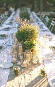 photophore pour chemin de table table mariage champetre table mariage hiver et centre de table mariage