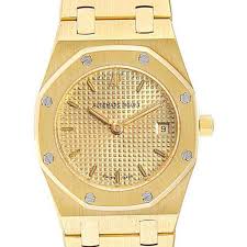 The watch brand audemars piguet was born in 1875 when two men, a couple of watchmaking specialists, joined forces. Audemars Piguet Champagne 18k Yellow Gold Royal Oak 67075 Women S Wristwatch 24 Mm Audemars Piguet Tlc