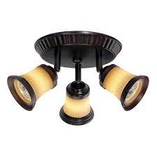 Maybe you would like to learn more about one of these? Hampton Bay 3 Light Antique Bronze Round Ceiling Wall Fixture With Wheat Glass Shade Ec673abz The Home Depot