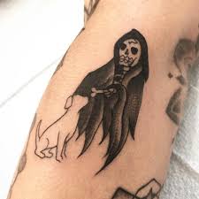 Black ink grim reaper with flying bats tattoo on man upper back. 125 Grim Reaper Tattoos You Should Consider Wild Tattoo Art