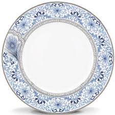 Sapphire Plume Dinner Plate Fine China Patterns Fine China Dinnerware Dinner Plates