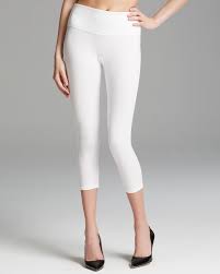 Looking for white capri leggings. Spanx Leggings Ready To Wow Capri Structured In White Lyst