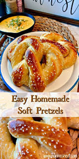 Easy Homemade Soft Pretzels Recipe Norine S Nest Recipe Homemade Soft Pretzels Soft Pretzel Recipe Food