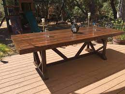 Free plans for building an diy large outdoor dining table that seats 10 to 12. Extra Large Dining Table Seats 10 12 Ryobi Nation Projects