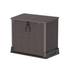 وحده تخزين بملمس خشبي 850 لتر Cosmoplast العلامات التجارية Saco Store